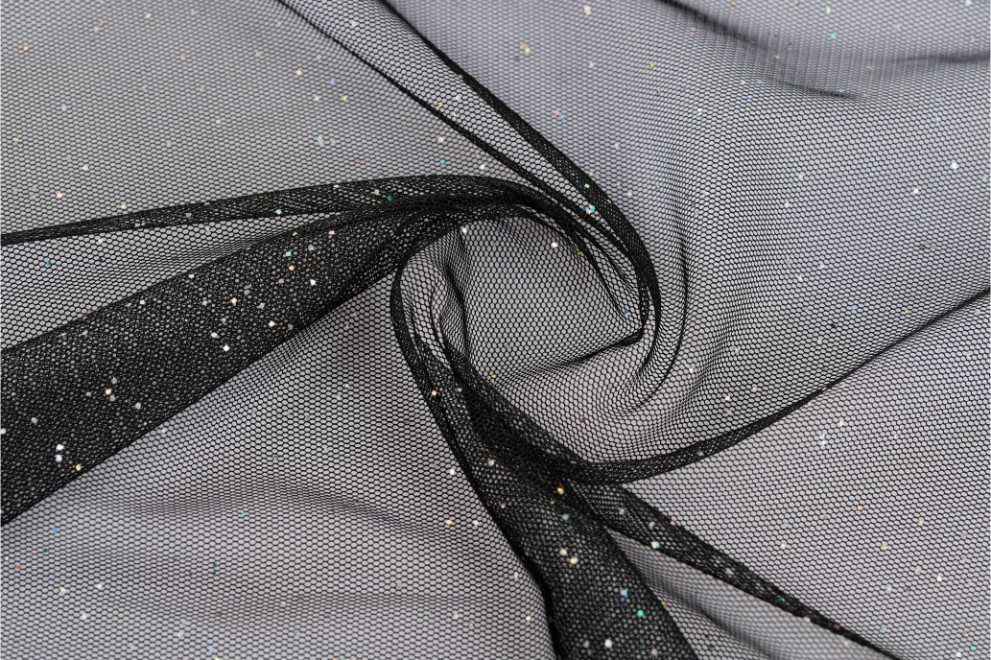 Glitter Print on Tulle - 2